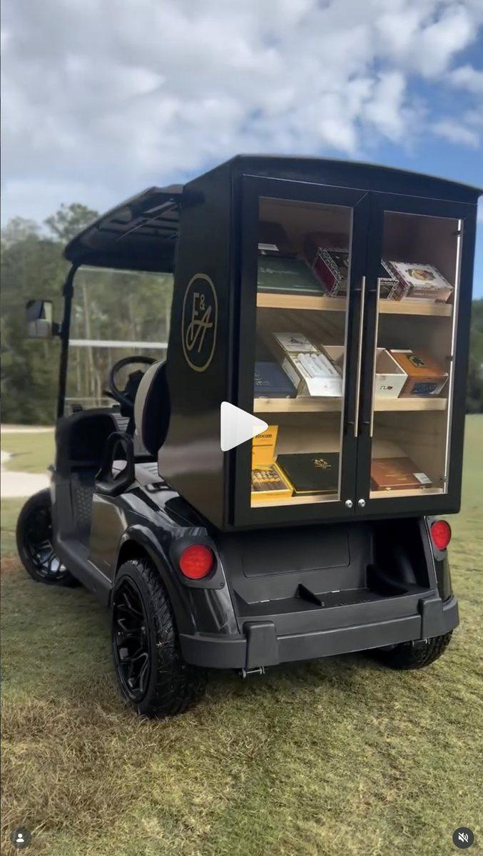 Fire and Ash cart on the course